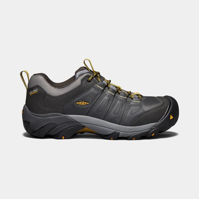 Zapatos De Trabajo Keen Boulder Waterproof Steel Toe Para Hombre Negros - Zapatos Keen Mexico (13905